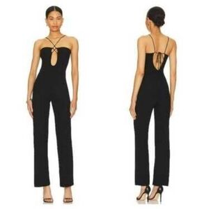 Superdown Strappy Black Jumpsuit